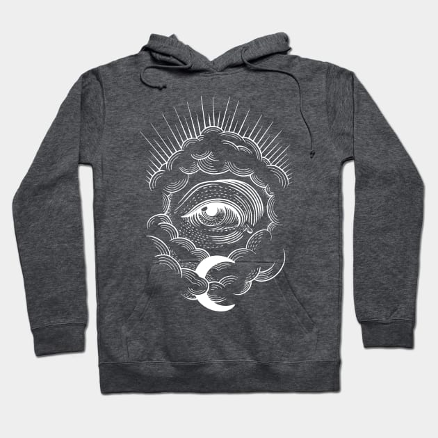 Night time cloud eye Hoodie by Madhav